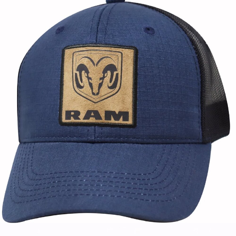 RAM Logo Patch Blue Mesh Cap Hat - NEW Fast Ship
